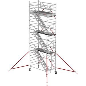 Treppengerüst RS TOWER 53 breit, Fiber-Deck®, Länge 2,45 m, Arbeitshöhe 8,20 m Altrex