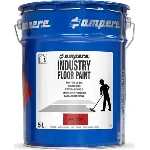Bodenmarkierungsfarbe Industry Floor Paint®, Inhalt 5 l, rot Ampere