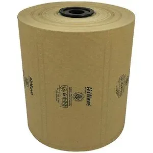 Luftkissenfolie AirWave® Papier, braun, Länge 300 m, BxH 210 x 100 mm, Palette mit VE 120 Stk ratioform terra