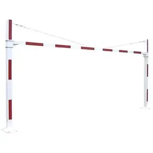 Fester Höhenbegrenzer, HxB 2200 - 3750 x 7550 mm, reinweiß RAL 9010, feuerverzinkt PROCITY