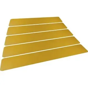 Bodenmarkierung Zebrastreifen, LxB 1200 x 200 mm, VE 5 Stk, gelb DURABLE