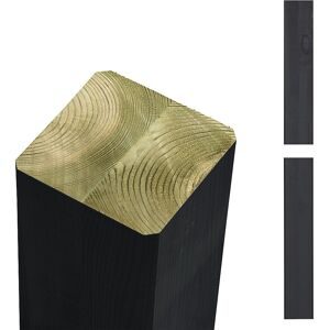 kaiserkraft Premium Leimholzpfosten, 90 x 90 mm, Höhe 2680 mm, schwarz
