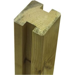 kaiserkraft Profilpfosten, 2 Spuren, Höhe 1880 mm, natur