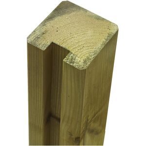 kaiserkraft Profilpfosten, 1 Spur, Höhe 2680 mm, natur