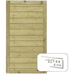 kaiserkraft PLUS Klink Einzeltür inkl. Beschläge, Holz, BxH 1000 x 1630 mm, natur