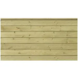 kaiserkraft PLUS Klink Profilzaun, Holz, BxH 1740 x 910 mm, natur