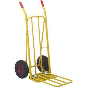 Sackkarre, BxH 510 x 1140 mm, Tragfähigkeit 250 kg, Luftreifen Ravendo