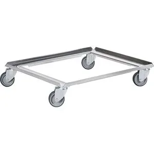 kaiserkraft Alu-Fahrgestell, Tragfähigkeit 250 kg, LxB 805 x 605 mm