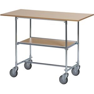 Tischwagen, verzinkt, LxBxH 1200 x 600 x 900 mm, Buche-Dekor HelgeNyberg
