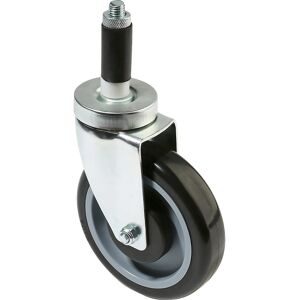 kaiserkraft Lenkrolle, ohne Stopp, für Drahtgitter-Tischwagen, 125 x 30 mm