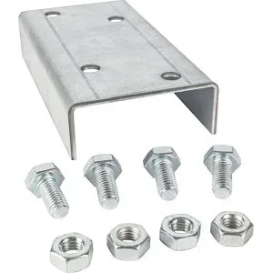 kaiserkraft Verbinder SP für Rollenleisten, VE 10 Stk, Bodenbahn-Element, passend auf Ø 50 mm, ab 2 VE