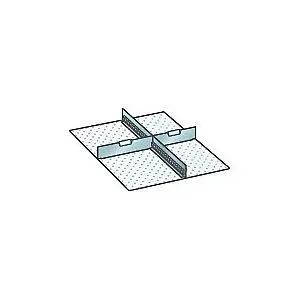 LISTA Einteilungs-Set für Schubladenmaße 459 x 612 mm, Schlitzwände und Trennbleche zur flexiblen Unterteilung, 1 Schlitzwand, 2 Trennbleche, Fronthöhe 250