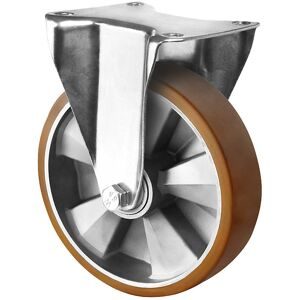 PU-Reifen auf Alu-Felge, Rad-Ø x Breite 160 x 50 mm, ab 2 Stk, Bockrolle eurokraft basic