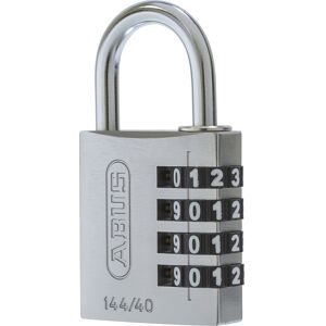 Zahlenschloss, Aluminium, mit verstellbaren Code, 144/40, VE 6 Stk, silber ABUS