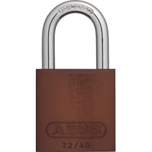 Vorhängeschloss, Aluminium, 72/40, VE 6 Stk, braun ABUS