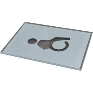 kaiserkraft Türschild Piktogramm WC, HxB 148 x 105 mm, selbstklebend, Behinderte