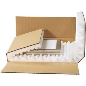 Kreuzverpackung, mit Schaumpolster, Innenmaße 430 x 310 x 50 mm, ab 20 Stk ratioform flow