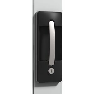Schrankschloss Ergo-Lock 4.0, Zylinderschloss, schwarz / silber C+P