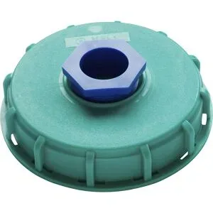 Schraubkappe (Lebensmittel), für IBC-Öffnung 150 mm, Pumpwerk-Ø 41 mm, Handpumpe Jessberger