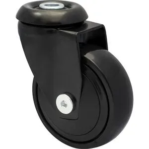 Möbel-Lenkrolle 3C-Serie mit Rückenloch, Radbreite 23 mm, VE 4 Stk, Ø 75 mm, TPR Wagner