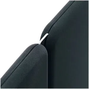 kaiserkraft Verbindungselement für Akustik-Trennwandsystem Softline, HxB 50 x 4 mm, 2-Wege, weiß