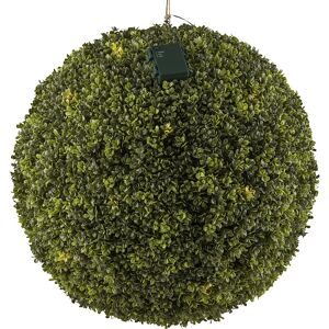 kaiserkraft Buchsbaumkugel, Batteriebox für 3 AA, 6h Timer, UV-beständig, Ø 550 mm, 45 LED