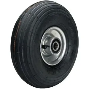 kaiserkraft Luftreifen, Stahlblechfelge, Rillenprofil, Rad-Ø x Breite 260 x 85 mm, Kugellager