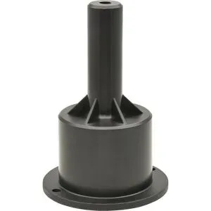 kaiserkraft Tischauszugsrolle RO99, ØxH 40 x 77 mm, TL 32 kg, weich, für harte Böden, Gleitlager, Bockrolle