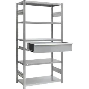 Einzelschublade, aus Stahl, HxBxT 200 x 750 x 600 mm, ohne Schloss, verzinkt eurokraft pro