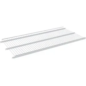 kaiserkraft Drahtgitterzwischenboden, L x B 1283 x 600 mm, zum Einhängen, mit Aufkantung 20 mm