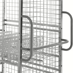 Vertikalgriff, Bügelhöhe 420 mm, VE 2 Stk, grau Kongamek
