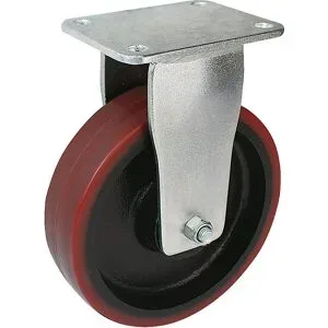 Polyurethan-Reifen, Plattenmaß 138 x 110 mm, Rad-Ø x Breite 200 x 50 mm, Bockrolle Proroll