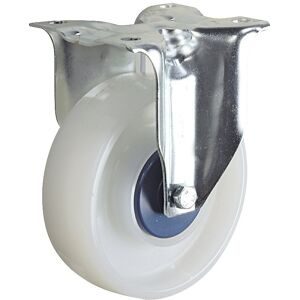 Polyamid-Rad, weiß, Rad-Ø x Breite 125 x 40 mm, Bockrolle TENTE