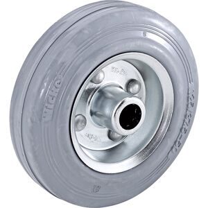 Vollgummi-Rad, spurlos, auf Stahlblech-Felge, Rollenlager, Rad-Ø x Breite 200 x 50 mm Wicke