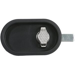 kaiserkraft Drehriegel-Verschluss, inkl. Kunststoffschutz, schwarz / silber