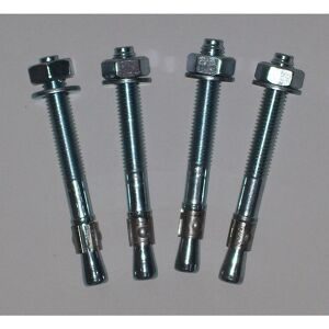 dancop Bodenanker-Montage-Set, feuerverzinkter Stahl, 4 Stk/VE