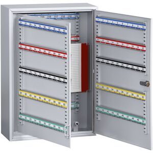 kaiserkraft Schlüsselschrank, 200 Haken, HxBxT 550 x 380 x 140 mm, weißaluminium