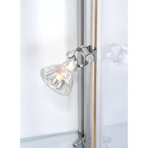 kaiserkraft Niedervolt-Beleuchtung, 4 Spots à 20 Watt, für Höhe 2000 mm