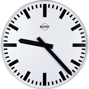 kaiserkraft Wanduhr, Ø 500 mm, Funkuhrwerk, mit Balken