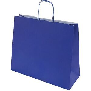 Papiertragetasche FRESH, blau, LxBxH 320 x 130 x 280 mm, 110 g/m², VE 250 Stk, ab 10 VE ratioform