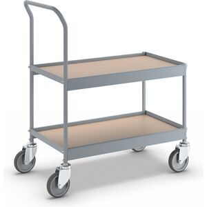 Abräumwagen, LxBxH 840 x 470 x 955 mm, mit 4 Lenkrollen, Rad-Ø 125 mm eurokraft pro