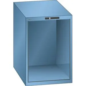 Schubladenschrank-Leergehäuse, Außen-BxT 564 x 572 mm, Höhe 800 mm, lichtblau LISTA
