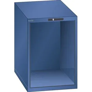 Schubladenschrank-Leergehäuse, Außen-BxT 564 x 572 mm, Höhe 800 mm, enzianblau LISTA