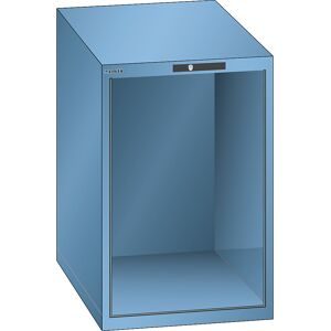 Schubladenschrank-Leergehäuse, Außen-BxT 564 x 725 mm, Höhe 850 mm, lichtblau LISTA