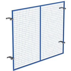 Gitterrückwand, blau, Höhe 1500 mm, für Trägerlänge 1825 mm eurokraft pro