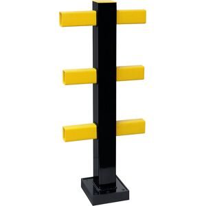 Rammschutz-Geländer Hybrid, BxH 100 x 1040 mm, Mittelpfosten, Innenbereich Black Bull