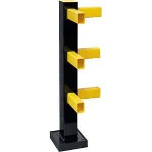 Rammschutz-Geländer Hybrid, BxH 100 x 1040 mm, Eckpfosten, Innenbereich Black Bull