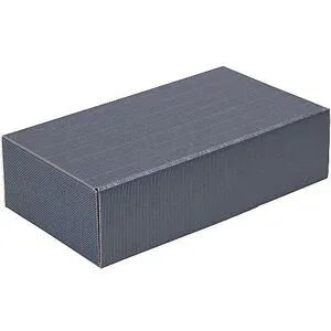 Flaschen-Geschenkkarton, offene Welle, für 2 Flaschen, blau, ab 8 Stk ratioform