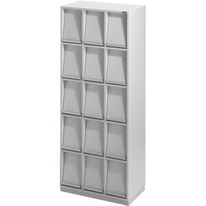 Klappenschrank, mit 15 Klappen, HxBxT 1864 x 755 x 420 mm eurokraft pro