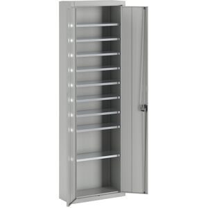 Magazinschrank, ohne Sichtlagerkästen, HxBxT 2150 x 680 x 280 mm, einfarbig, grau mauser